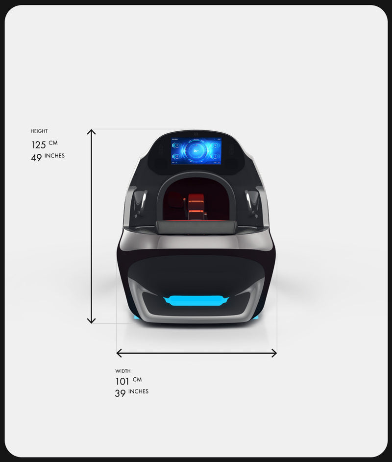 Infrashape Horizontal V2 — Vacuum Recumbent Bike
