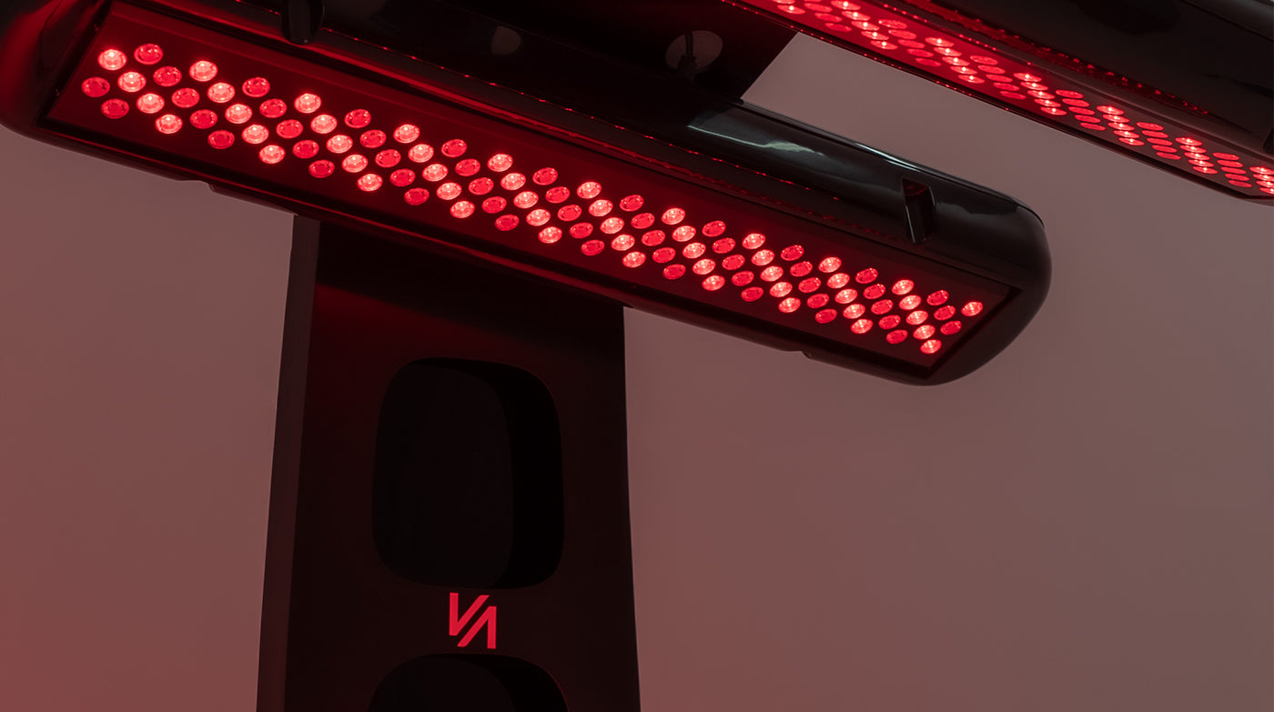 Overhead lamp — Red Couch 360 — Red Light Therapy Couch