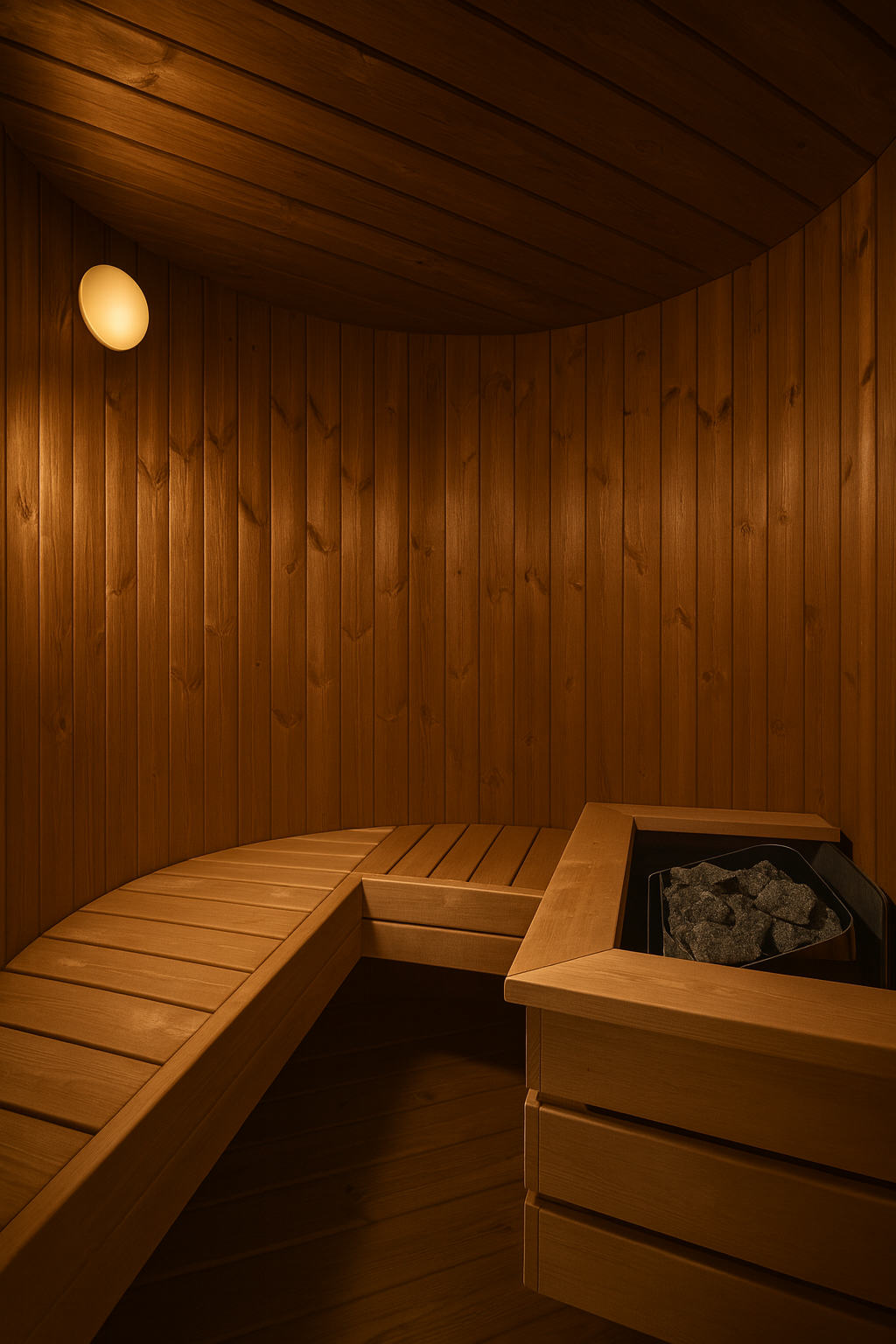 Vertical barrel form — Eldur — Barrel Sauna